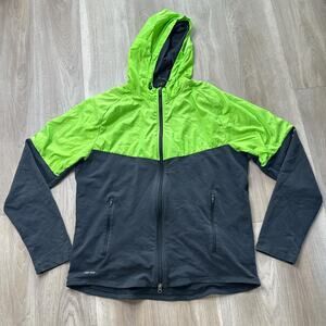 Nike running green and black lightweight jacket